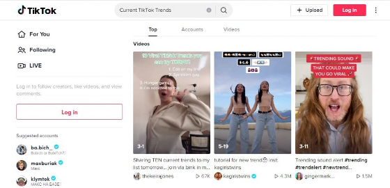 Follow Current TikTok Trends